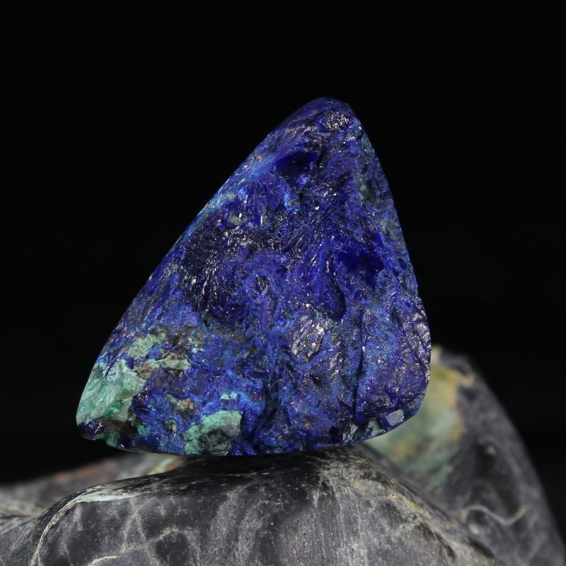 3.58 g, Azurite with Malachite raw surface cabochon